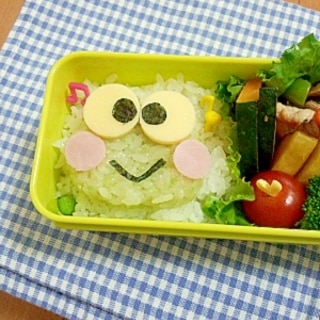 簡単キャラ弁☆けろけろけろっぴのお弁当♪